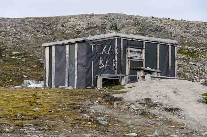 122 - Noruega - islas Svalbard - isla de Spitsbergen - fiordo Liefdefjord - Texas Bar